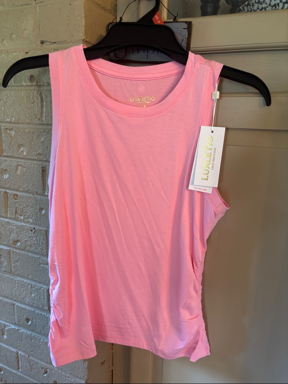 Lilly Pulitzer Lightweight Pink Luxletic Scoop Neck Tank
